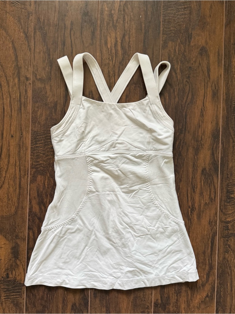 Lululemon White Athletic Tank Top Size 6